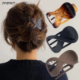 Hair Clip Seamless Plastic Duckbill Claw Women Large Hair Clamp for Women Girls Simple Hairpins Styling Tools Hair Accessories