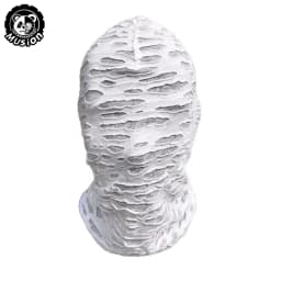 Musion Gothic Punk Distressed Ripped Face Mask Ftxo - Comfort Fit Windproof for Skiing Cycling Halloween Street Style