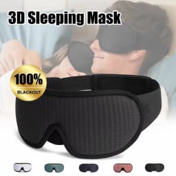 3D Sleeping Mask Block Out Light Soft Padded Sleep Mask For Eyes Slaapmasker Eye Shade Blindfold Sleeping Aid Face Mask Eyepatch