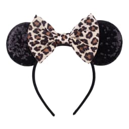 New Christmas Halloween Mouse Ears Headband Cartoon Sequin Bows Headband Birthday Party Princess Cosplay Costume For Women Adult