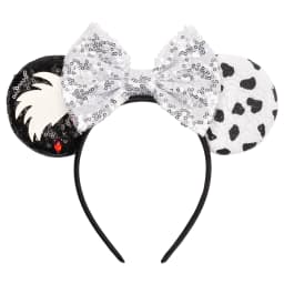 New Christmas Halloween Mouse Ears Headband Cartoon Sequin Bows Headband Birthday Party Princess Cosplay Costume For Women Adult