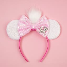 New Christmas Halloween Mouse Ears Headband Cartoon Sequin Bows Headband Birthday Party Princess Cosplay Costume For Women Adult
