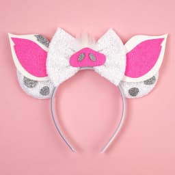 New Christmas Halloween Mouse Ears Headband Cartoon Sequin Bows Headband Birthday Party Princess Cosplay Costume For Women Adult