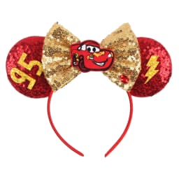 New Christmas Halloween Mouse Ears Headband Cartoon Sequin Bows Headband Birthday Party Princess Cosplay Costume For Women Adult