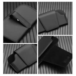 MJYIWANG Car Glasses Case Premium Suede/Leatherette Auto Sun Visor Glasses Holder Sunglasses Protective Case for Car Accessories