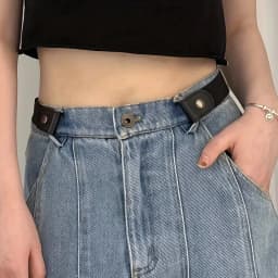 2pcs Adjustable Stretch Elastic Waist Band Invisible Belt Buckle-Free Belts for Women Men Jean Pants Dress No Buckle Easy ToWear