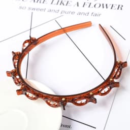 Hairbands Pearl Hair Hoop Double Layer Bands Clip Fashion Plastic Braided Headband New Knitting Womens Headwear Hair Accessories