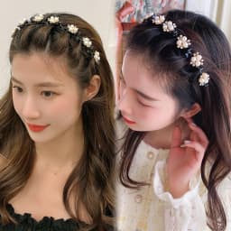 Hairbands Pearl Hair Hoop Double Layer Bands Clip Fashion Plastic Braided Headband New Knitting Womens Headwear Hair Accessories
