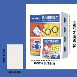 100/200pcs Disposable Lenses And Lens Cleaning Wipes, Metal Jewelry Wipes, Anti-fog Wipes For Glasses, Mobile Phone Screens