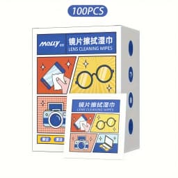 100/200pcs Disposable Lenses And Lens Cleaning Wipes, Metal Jewelry Wipes, Anti-fog Wipes For Glasses, Mobile Phone Screens