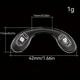 1/2/4pc Ultra-Soft Silicone Eyeglass Nose Pads Comfort Fit Glasses Frame Accessories Anti-Slip Nose Pads for Sports & Daily Wear