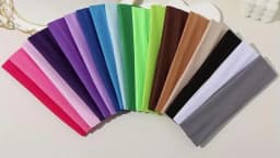 10PCS Women'S Elastic Headbands, Made of Woven Polyester, Non-Slip, Sweat-Absorbing, Suitable for Yoga, Running, And Sports