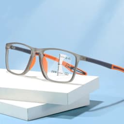 Soft Multifocal Progressive Reading Glasses TR90 Anti Blue Light Near Far Eyewear Men Women's Large Frame Farsight Eyeglasses 