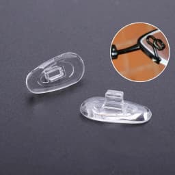 10pcs(5Pairs)Premium Silicone Nose Pads for Glasses – Soft Air Cushion, Screw-On Design, Comfort & Grip Enhancer