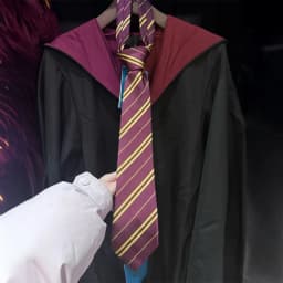 4colors Harried Poter Tie Magic School Narrow Striped Tie Halloween Cosplay Necktie Access Themed Party Costume Props 145cm