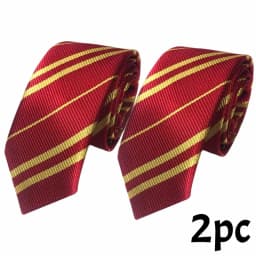 4colors Harried Poter Tie Magic School Narrow Striped Tie Halloween Cosplay Necktie Access Themed Party Costume Props 145cm