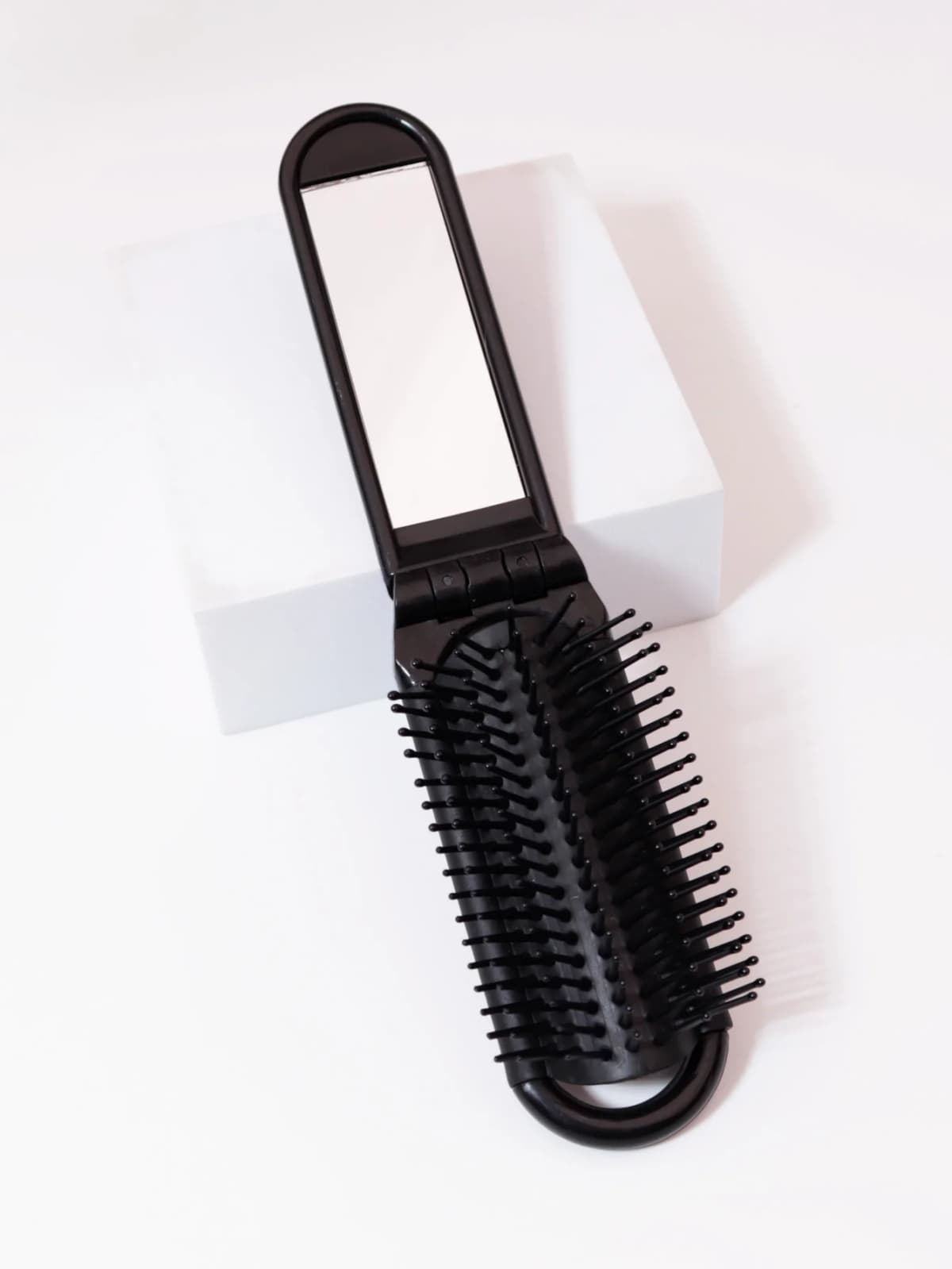 1pc foldable mirror comb, portable folding comb, anti-static and high-temperature travel comb For Hair Accessories