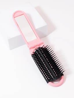 1pc foldable mirror comb, portable folding comb, anti-static and high-temperature travel comb For Hair Accessories