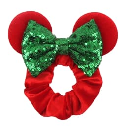 Fashion Mouse Ears Cartoon Hair Scrunchies Velvet Hairbands For Girls Sequins Bows Headband Women Kids Party DIY Decoration