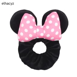 Fashion Mouse Ears Cartoon Hair Scrunchies Velvet Hairbands For Girls Sequins Bows Headband Women Kids Party DIY Decoration