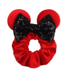 Fashion Mouse Ears Cartoon Hair Scrunchies Velvet Hairbands For Girls Sequins Bows Headband Women Kids Party DIY Decoration