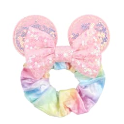 Fashion Mouse Ears Cartoon Hair Scrunchies Velvet Hairbands For Girls Sequins Bows Headband Women Kids Party DIY Decoration