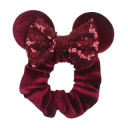 Fashion Mouse Ears Cartoon Hair Scrunchies Velvet Hairbands For Girls Sequins Bows Headband Women Kids Party DIY Decoration