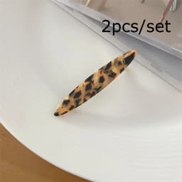 2pcs/set Acetate Hair Clips Hollowed Oval Geometric Barrettes Side Pins Hairpin Women Hair Accessories