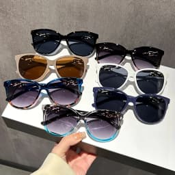 Women's Cat Eye Sunglasses Retro Butterfly Sunglasses Women's Fashion Mountaineering Sunglasses