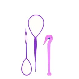 2 in1 Hair Loop Braiding Tool Set French Dutch Braid Maker 1 Elastic Band Remover Cutter DIY Hair Styling Tools Kit for Women