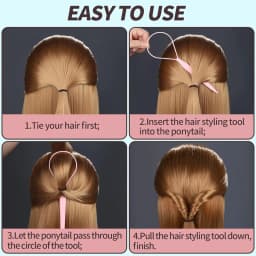 2 in1 Hair Loop Braiding Tool Set French Dutch Braid Maker 1 Elastic Band Remover Cutter DIY Hair Styling Tools Kit for Women