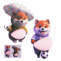 Cute Puppy 3D Puffy Stickers, Squeezeable 3D Soft Cute Belly Dog Stickers for Phone Case Notebook Scrapbooking DIY Decoration