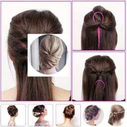 4-piece WANMEI  Headband Tool, Hair Braiding Tool with Mouse Tail Comb, Ponytail Headband Remover, Quick Styling Hair Accessory