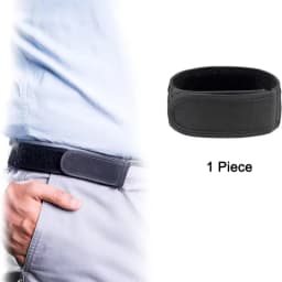 2pc/1pc New Buckle Free Waist Belts Men's Ultra-soft No Buckle Elastic Belts Fashion Comfortable  Belt Loop Buckle-Free Belt