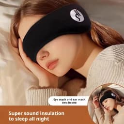 2 In 1 Sleep Earplugs And Adjustable Eye Mask Noise Reduction Travel Nap Sound Insulation Earmuffs for Better Sleep Anytime