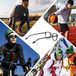 2/40pcs Silicone Ear Hook Anti-slip Glasses Leg Ear Sleeve Bracket Fastener Sunglasses Accessories Grip Anti-fall Eyewear Holder