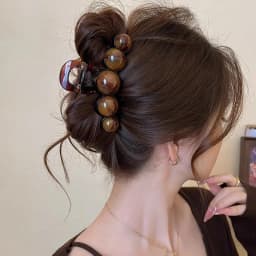 Korean Style Hair Claw Sweety Bowknot Pattern Acetic Acid Claw Clip Exquisite Trendy Shark Hair Gripper Girls Hair Accessory