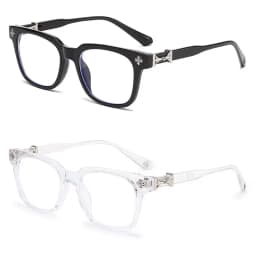 New 1/2Pcs Anti Blue Light Glasses for Women and Men Computer/Phone Daily Life Fahsion and Trendy Glasses Natural Eyeglasses