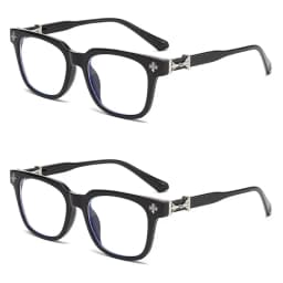 New 1/2Pcs Anti Blue Light Glasses for Women and Men Computer/Phone Daily Life Fahsion and Trendy Glasses Natural Eyeglasses
