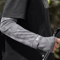 1pair Ice Silk Arm Sleeves Loose Fit,Summer Cooling UV Protection Arm Covers for Men,Extended Sleeves for Fishing Outdoor Sports