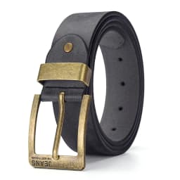 New Men's High-Quality PU Leather Belt Metal Pin Buckle Belt Leisure Business Waistband Fashionable Male Accessory Designer Belt