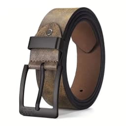 New Men's High-Quality PU Leather Belt Metal Pin Buckle Belt Leisure Business Waistband Fashionable Male Accessory Designer Belt