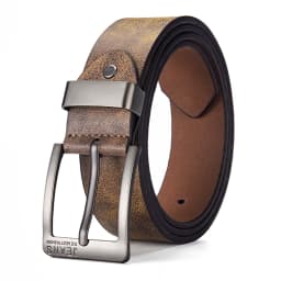 New Men's High-Quality PU Leather Belt Metal Pin Buckle Belt Leisure Business Waistband Fashionable Male Accessory Designer Belt