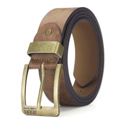 New Men's High-Quality PU Leather Belt Metal Pin Buckle Belt Leisure Business Waistband Fashionable Male Accessory Designer Belt
