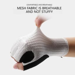 GTUBIKE Short Cycling Gloves Fingerless Gloves Anti-slip Bicycle Lycra Fabric Half Finger Mitten for Mtb Road Bike Sports Racing