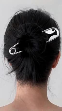Simple Big Size Brooch Pin Women Hair Clip Brooch Buckles Jeans Fixed Suit Clothing Waist Clip Lady Waist Tighting Pins Jewelry