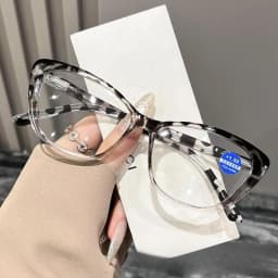 Vintage Cat Eye Reading Glasses Women Men Fashion Anti Radiation Eyeglasses Anti-fatigue Eyewear with Grade 100°-400° HD Lens