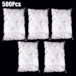 100/300/500Pcs Disposable Hairdressing Earmuffs Salon Clear Ear Cover Ear Protection Hair Dye Protect Cap Hair Color StylingTool