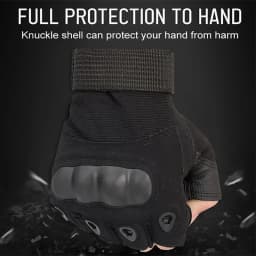 1Pair Tactical Fingerless Gloves for Men - Ideal for Outdoor Sports, Shooting, Hunting, Airsoft, and Cycling