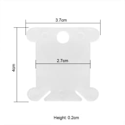 50PCS/Set Plastic Bobbins Floss Set Spool Thread Card Embroidery Floss DIY Stitch Organizer Holder Sewing Tools